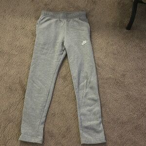 Grey Nike sweatpants